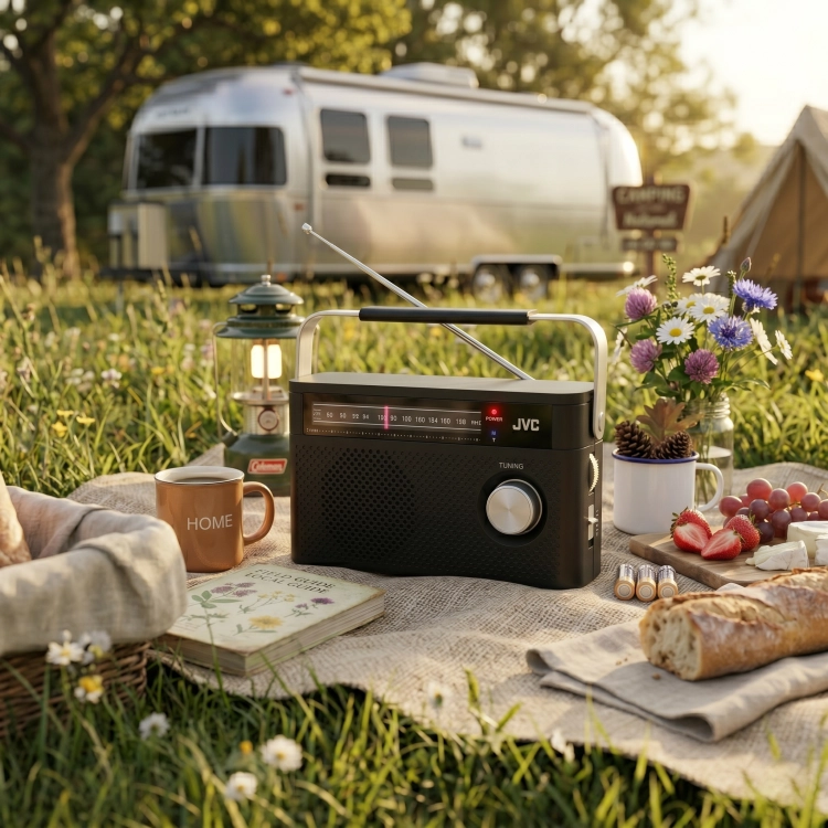 Radio Przenośne JVC RA-E315B Czarne FM Bluetooth Sieciowo Bateryjne