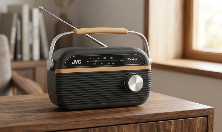 Radio Przenośne JVC RA-E215G Szare Analogowe FM Sieciowe Baterie