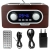 Przenośny radioodtwarzacz Blaupunkt PP5.2BR w eleganckiej obudowie z ciemnego drewna retro.