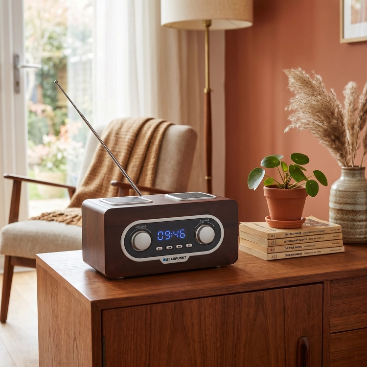 Radio Przenośne Blaupunkt PP5.2BR Retro FM USB AUX Pilot