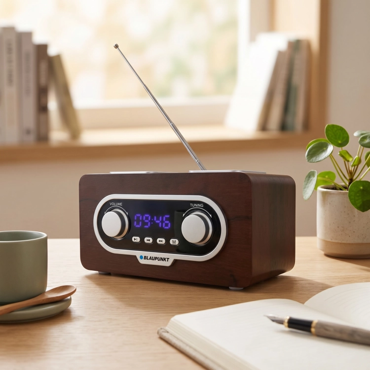 Radio Przenośne Blaupunkt PP5.2BR Retro FM USB AUX Pilot