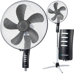 Wysoki wentylator stojący Blaupunkt ASF501 o średnicy 40 cm w nowoczesnej, stonowanej kolorystyce.