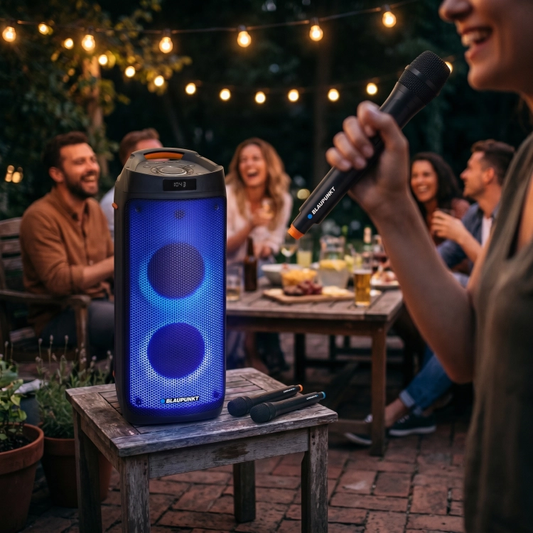 Głośnik Karaoke Blaupunkt PB06DB Bluetooth 500W PartyBox 2 Mikrofony