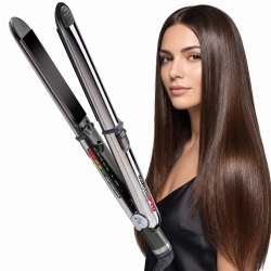 Profesjonalna prostownica do włosów BaByliss PRO Elipsis 3100 BAB3100EPE w obudowie ze stali nierdzewnej.