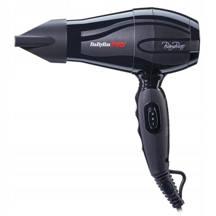 Przełącznik z 2-stopniową regulacją temperatury i siły nawiewu w suszarce BaByliss PRO Bambino.