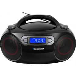Intuicyjny panel sterowania i czytelny wyświetlacz LCD w odtwarzaczu Blaupunkt BB18BK.