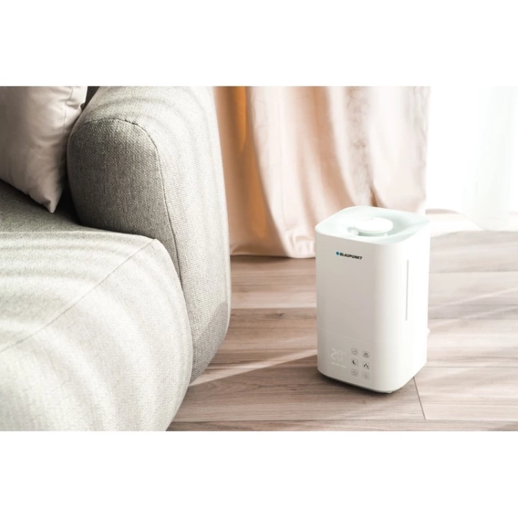 Cicha praca nawilżacza Blaupunkt AHS701 idealnego do sypialni, biura i salonu.