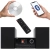 Kompaktowa mikrowieża stereo JVC UX-E225B w eleganckiej, czarnej obudowie.