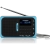 Górny panel z wejściem USB i czytnikiem kart microSD w modelu Blaupunkt PR5BL.