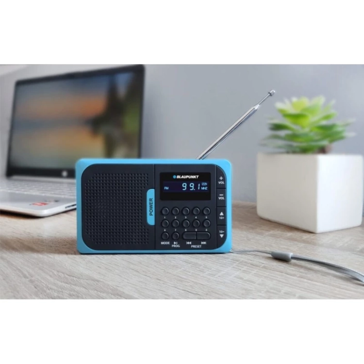Mini Radio Przenośne Blaupunkt PR5BL FM/MP3/USB/microSD Akumulator