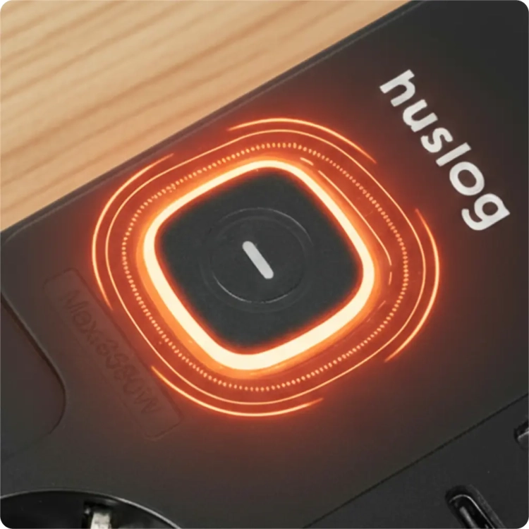 Przedłużacz Listwa Huslog HUS1053 4xAC 2xUSB-C 2xUSB 1,5m