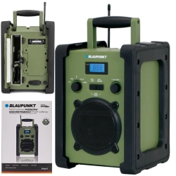 Przenośne radio Blaupunkt PP35BT Survival w zielonej obudowie z oferty sklepu Yago24.pl.