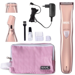 Wielozadaniowy kobiecy zestaw pielęgnacyjny Wahl Face &amp; Body Hair Remover w odcieniu różowego złota.