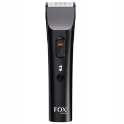 Profesjonalna, bezprzewodowa maszynka do włosów Fox Top Gum w stylowej obudowie.