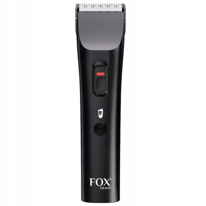 Profesjonalna, bezprzewodowa maszynka do włosów Fox Top Gum w stylowej obudowie.